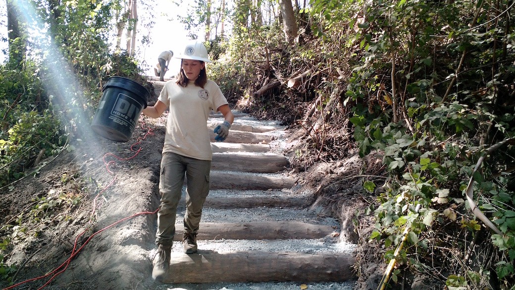 De Laveaga Park Trail Work, Santa Cruz, California