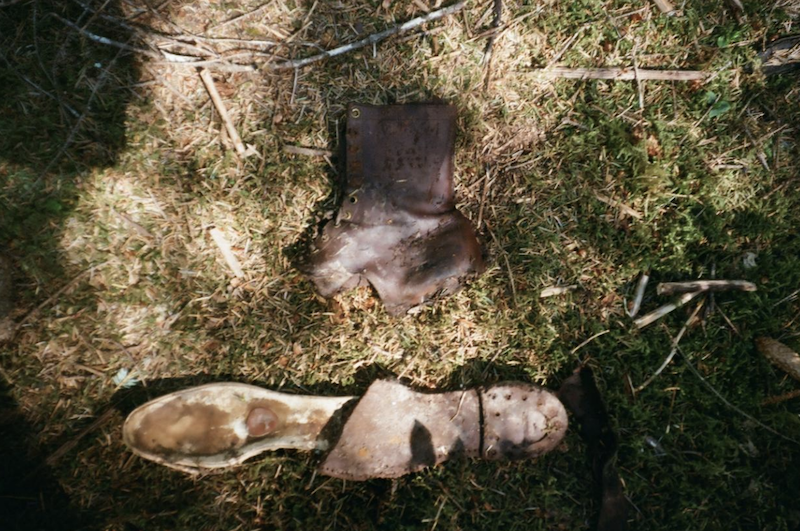 Leather boot unearthed at Sonny-Fox Mine