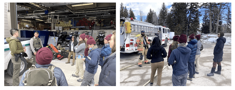 Academy members meet various park rangers