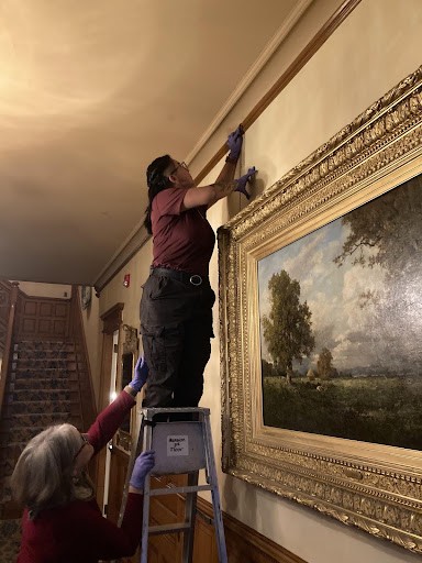 Ashley Martinez: Cleaning Painting at Marsh-Billings-Rockefeller National Historical Park