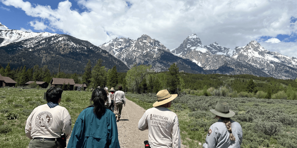 ACE staff with NPS staff at Grand Teton NP