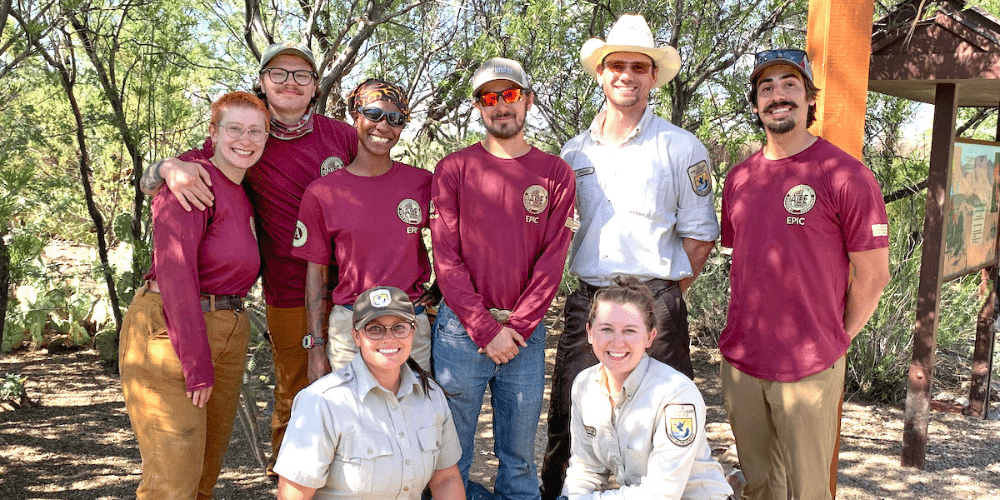 ACE staff with US FWS staff at project site photo